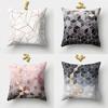 Nordic Marble Car Waist Pillow Sofa Pillow Case Velvet Cloth Printing Creative Home Office Pillow