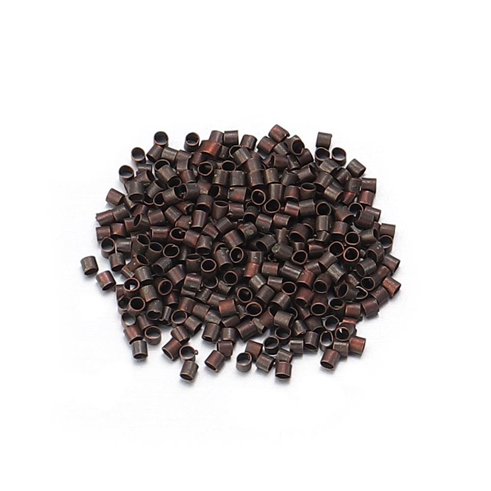500pcs/lot Metal Copper Tube Crimp Beads Stopper Spacer End Beads For Jewelry Making DIY Earrings Necklace Accessories Wholesale