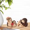 Hedgehog Figurine Animal Sculpture Small Creative Desktop Ornament Garden Accessories for Fireplace