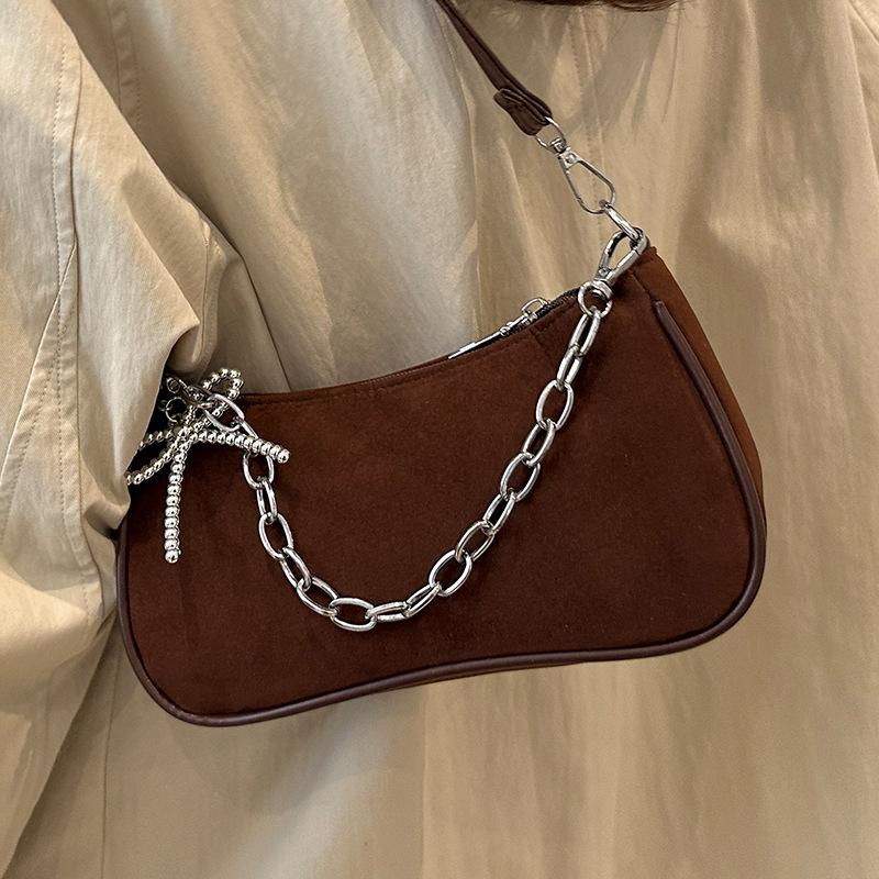 Underarm Bag, Niche Baguette Bag, Chain Single-shoulder Crossbody Dumpling Bag