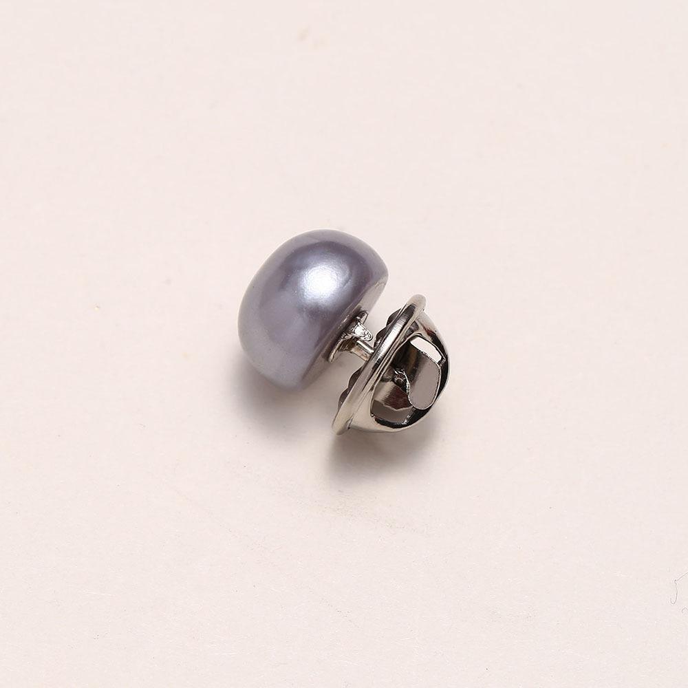 10-1 Imitation Pearl Plastic Snap Buttons, No Sew Adjustable Fastener Clasps, Glossy Round Decorative Buttons, Durable Craft Buttons