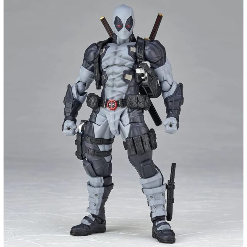 Kaiyodo figure complex AMAZING YAMAGUCHI Deadpool color Deadpool color version 170mm painted action figure Revoltech ver.2.0 X-FORCE ver. ver.2.0