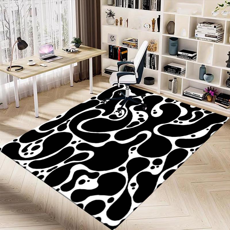 1PC Abstract Pattern Non-Slip Floor Carpet, Suitable for Office, Bedroomand Playrooms. It Can Also Be Used As a Sofa Footrest cover-T47