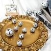 3D Mirror Disco Ball String Garland Banner Wall Background Hanging for 90s Music Disco Theme Birthday Wedding Party Decoration