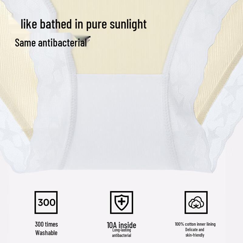 Semir Women's 10A Antibacterial Ice Silk Cooling Cotton Crotch Triangle Briefs