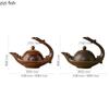 Kiln Transmutation Ceramic Teapot Retro Tea Maker Side Handle Single Pot Tea Infuser Teas Brewing Tools Teaware Kettle Teapots