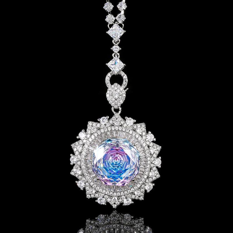 

Ювелирные изделия Медное основание с золотым покрытием Розовый огранки Подвеска Драгонфрут Подсолнух Основной камень 18 мм