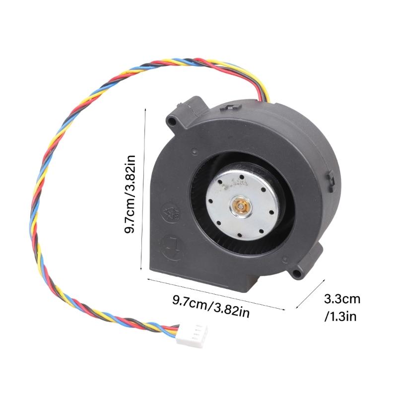 High Airflows 12V Brushless Centrifugal Fan 7000RPM 4 Pin PWM Control Blower Fan 97x33mm Cooling System