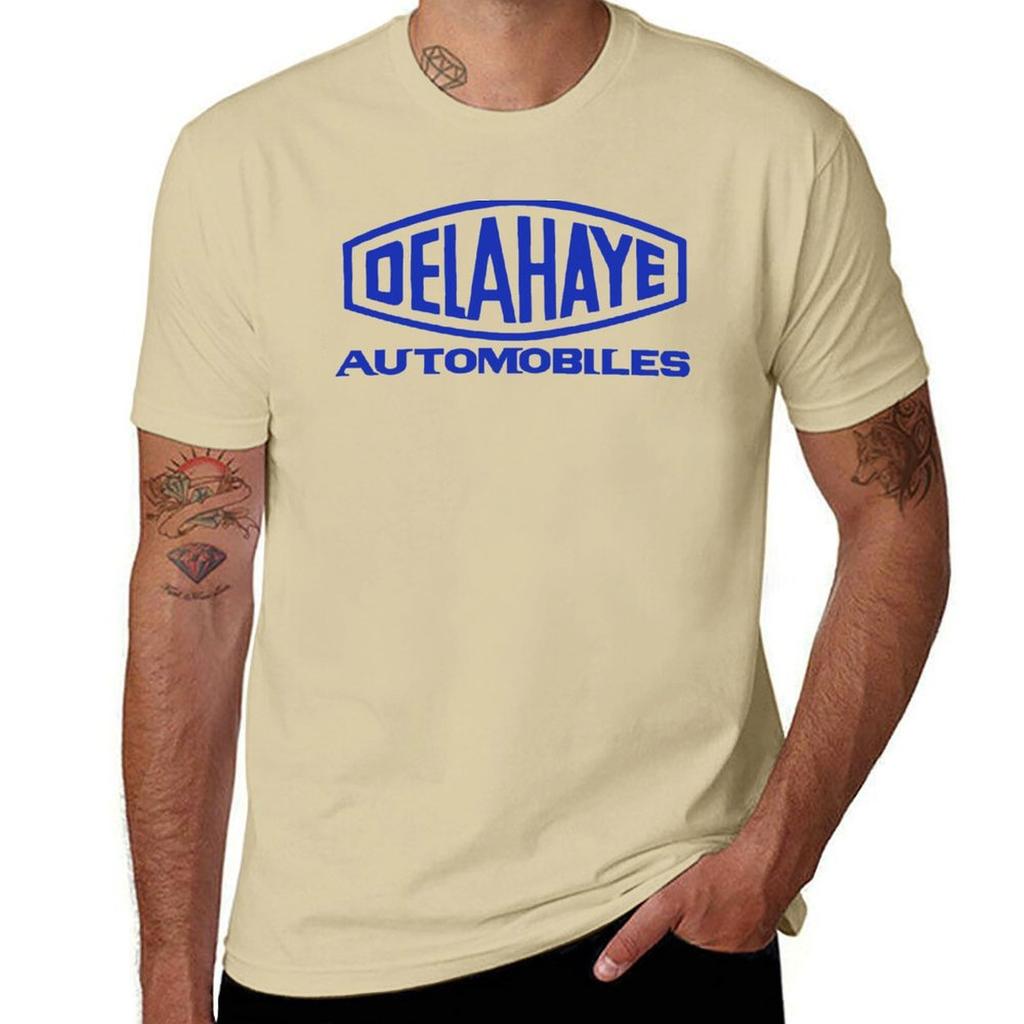 French classic car logo Delahaye automobiles T-Shirt Short sleeve tee customizeds mens tall t shirts