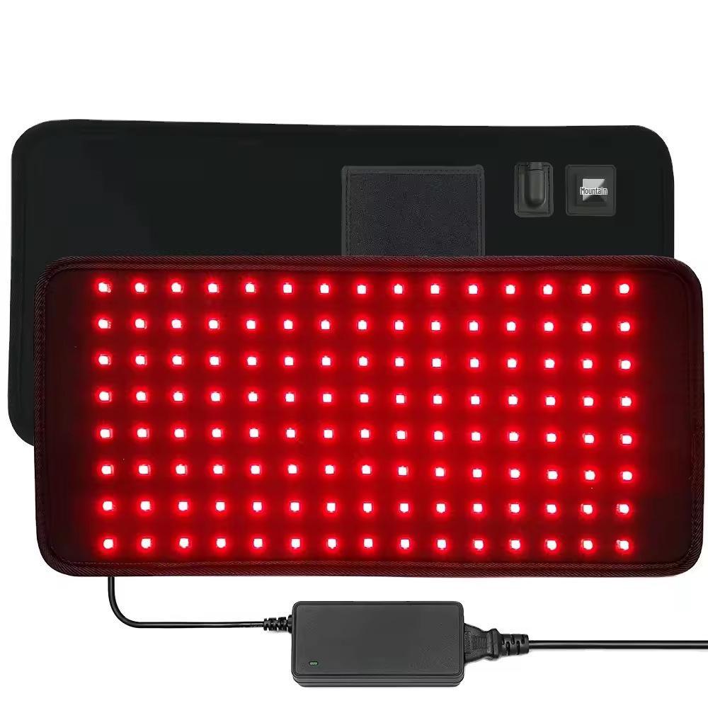 LED Red Blue Light Therapy Lumbar Support Belt