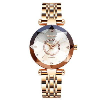 Zegarek damski RORIOS, Stylowy i Uroczy, Kwarcowo-Analogowy, z Paskiem ze Stali Nierdzewnej, Wodoodporny, Idealny do Codziennego Użytku, na Święta,