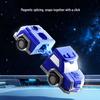 Children's 3D Magnetic Transforming Robot Car Toy - Versatile Warrior Model