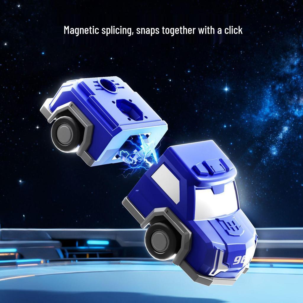 Children's 3D Magnetic Transforming Robot Car Toy - Versatile Warrior Model