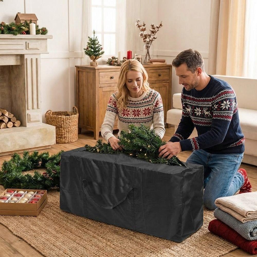 Oxford Cloth Furniture Cushion Storage Bag Large Capacity Cushion Duffel Bag for Garden