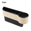 Leather Car Seat Gap Storage Box With Charging Hole Automobile Slit Box Phone Bottle Keys Holder