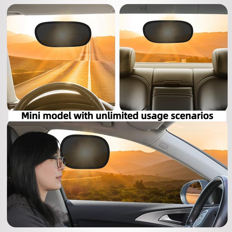 2Pcs Summer Car Mini Small Shading And Anti-Static Film Car Side Window Sun Protection And Heat Insulation Sunshade Cover