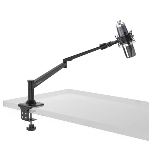 Smatree Microphone Arm with Shock Mount, Compatible with HyperX SoloCast, HyperX QuadCast, HyperX QuadCast S, and Other Microphones, Microphone Arm St