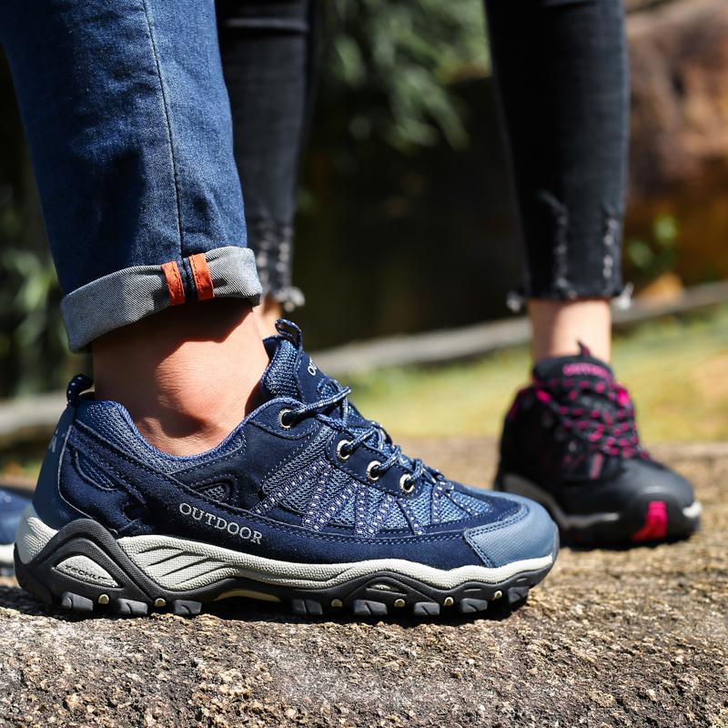 Neue Herren Freizeitschuhe Echtes Leder Outdoor Herrenschuhe Atmungsaktive Mesh Sneaker Rutschfeste Bequeme Wanderschuhe Größe 35-46