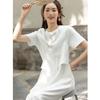 DEMANA New Chinese Style Disc Button Knit Dress