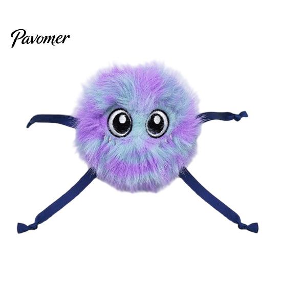 Stress Relief Toys for Bored Cats Electric Cat Ball Toy, Automatic Jumping Plush Ball, Interactive Cute Electronic Home Alone Self Rolling with Ribbon