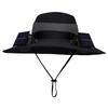 Solar Fan Hat with Solar/Charging Fan Sunshade Fishing Hat Waterproof Large Edge Cooling Hat for Outdoor Riding Hiking Fishing