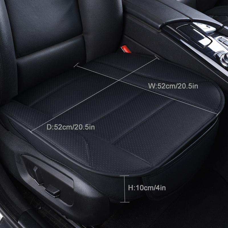 Ultra-Luxury Car Seat Protection Single Seat Without Backrest PU Senior Leather Car Seat Cover For Most Four-Door