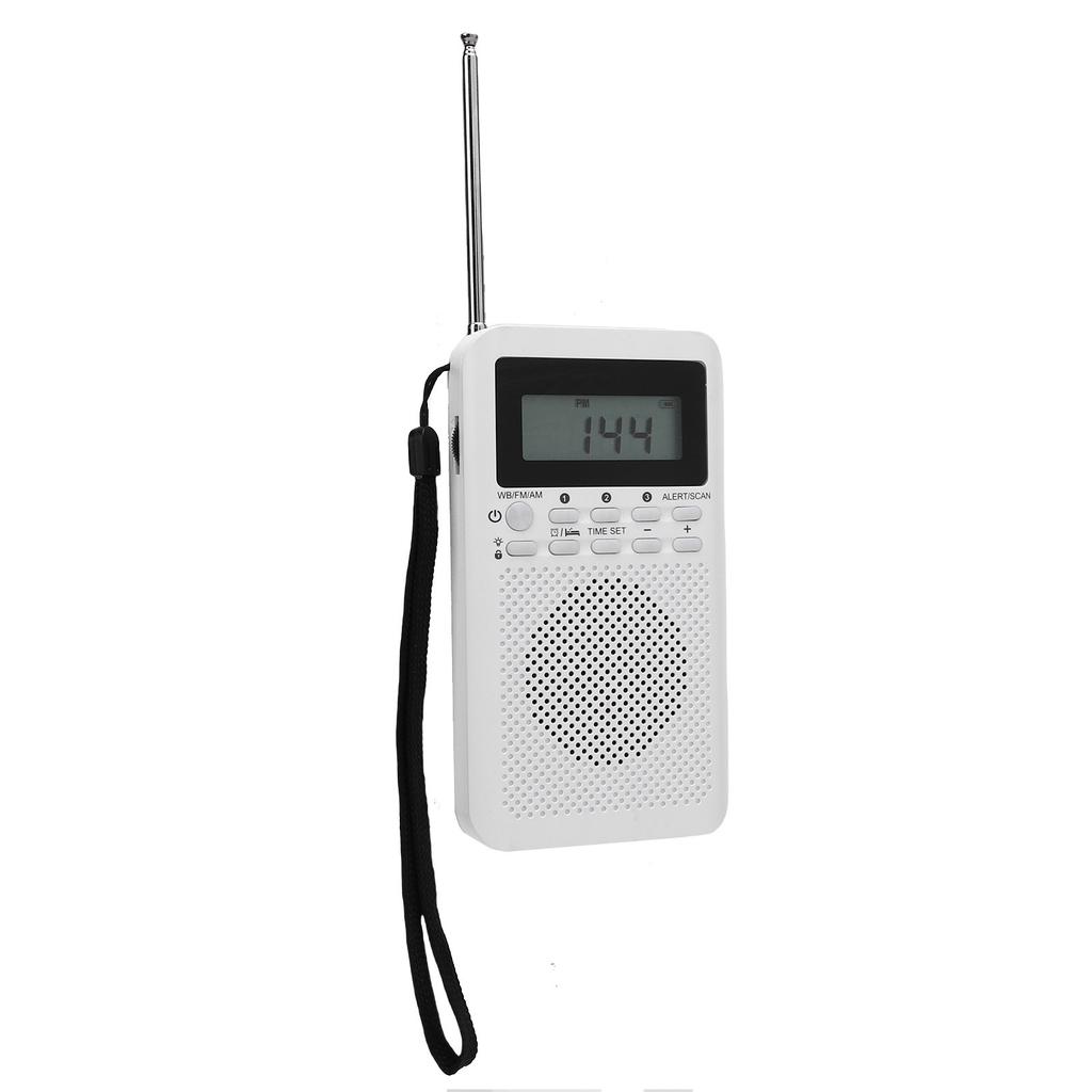 Micro Radio Portable Handheld AM FM WB Multiband for Indoor Outdoor Emergency Use Battery Powered