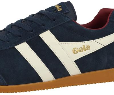 Gola Harrier Suede Sneakers (CMA192) Navy/white/red