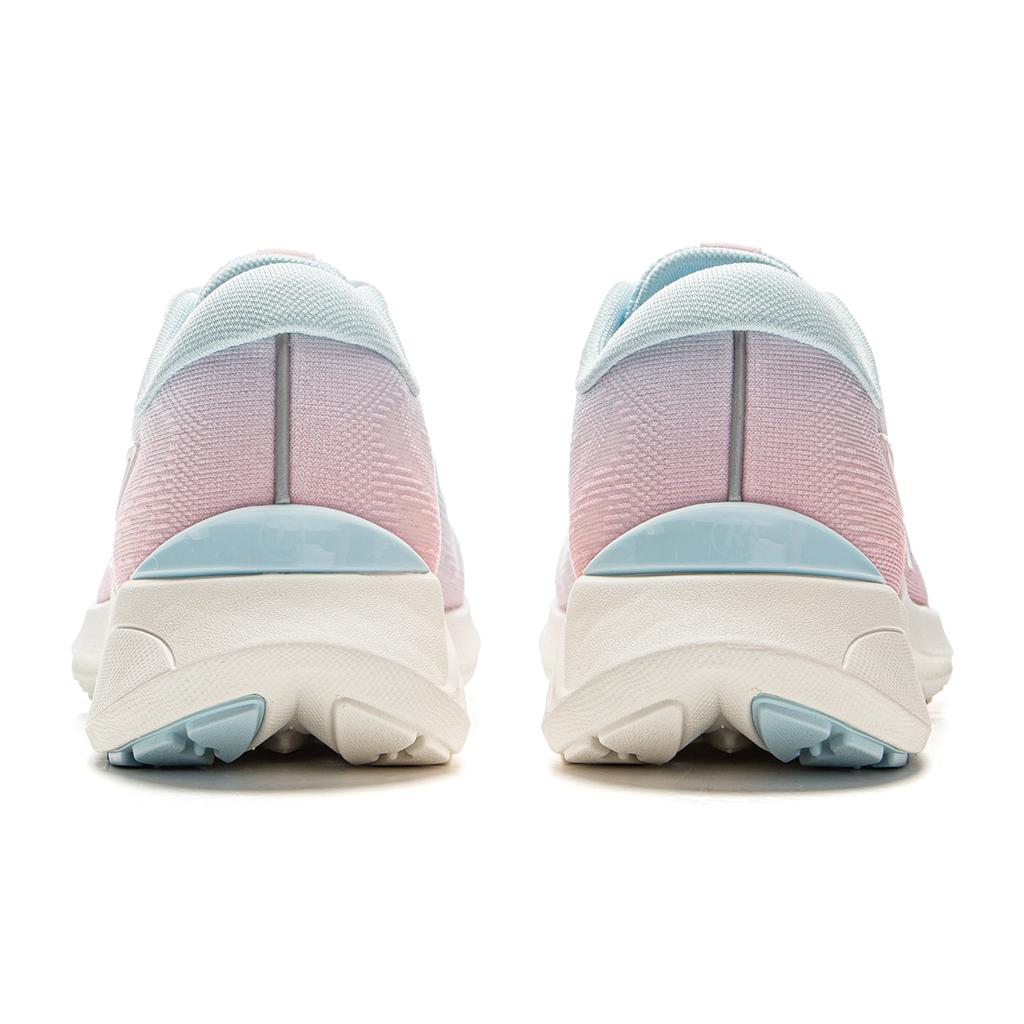 Li Ning Qingyi Cushioning Slip Resistant Lightweight Low top Running Shoes Women's Pink Blue ARSV030-3