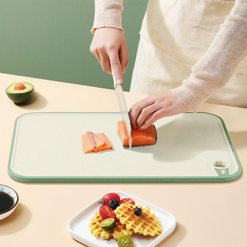 Cutting Boards for Kitchen Household Kitchen Vegetable And Fruit Cutting Board, Biodegradable And Non Slip Cutting Board, Auxili