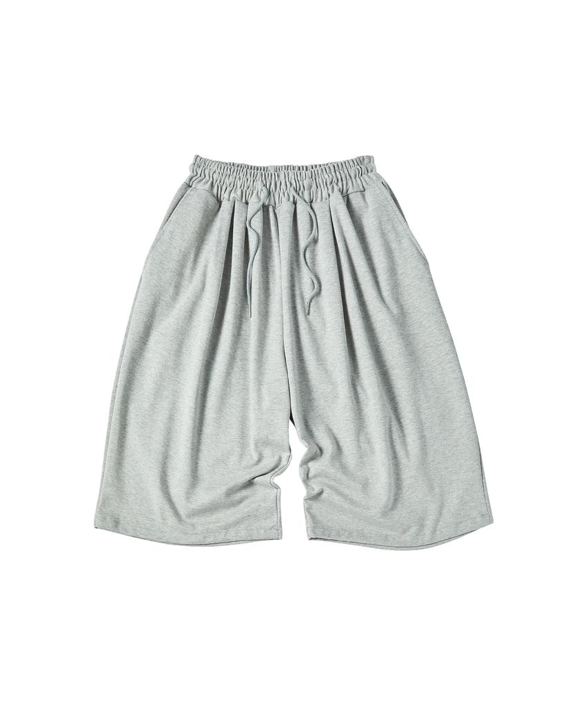 Comoni Nose Check Pocket Sweat Shorts [Gray]