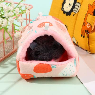 Colorful Winter Rabbit Squirrel Mini Cage Small Animal Sleeping Bed Warm Mat Hamster House Guinea Pig Nest