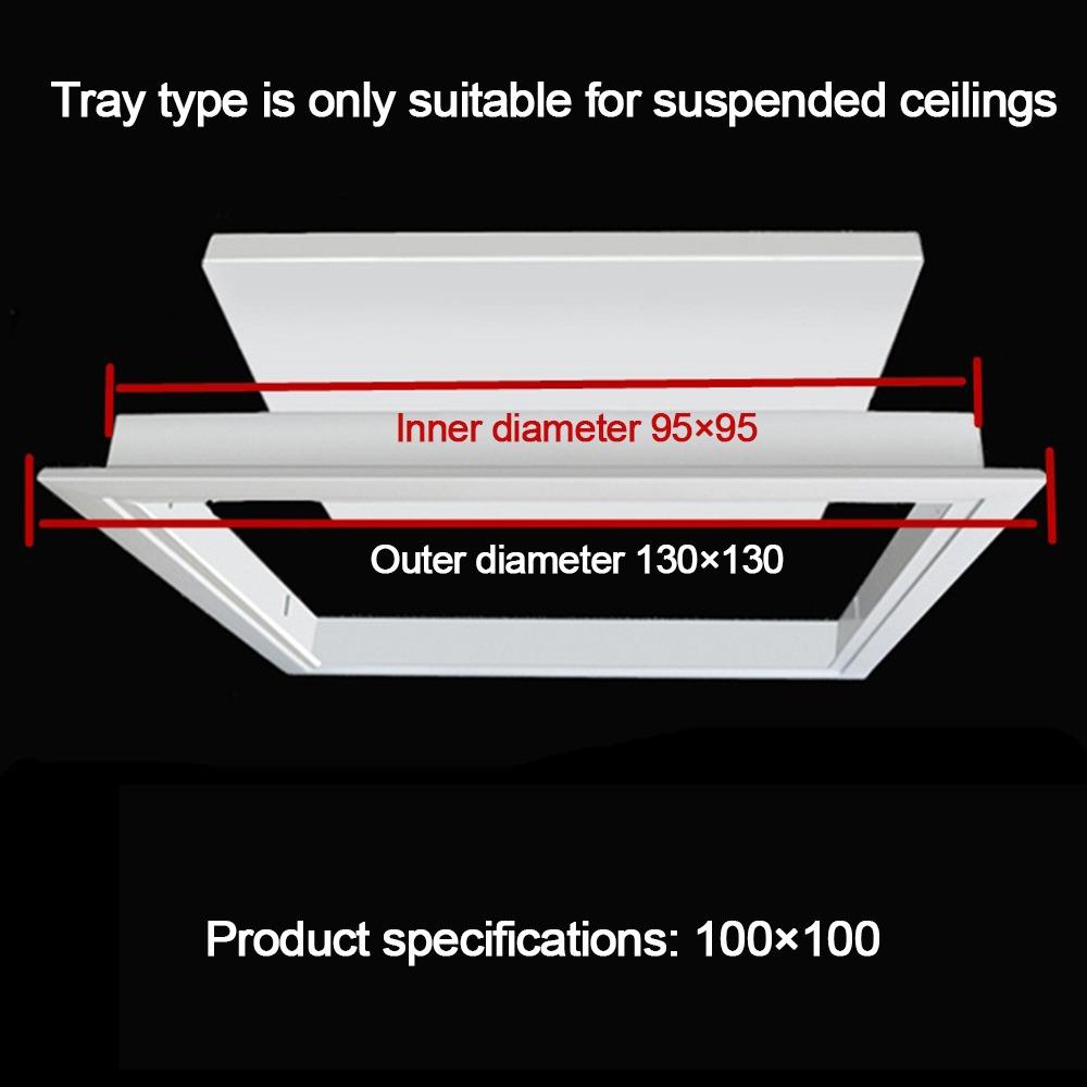 Aluminum Alloy Access Panel Easy-Snap Removable Wall Ceiling Hole Cover Inspection Port Opening Flush Inspection Hole Universal
