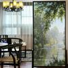 Green Plant Pattern Privacy Windows Film No Glue Static Cling  Decorative Stained Glass Window Stickers