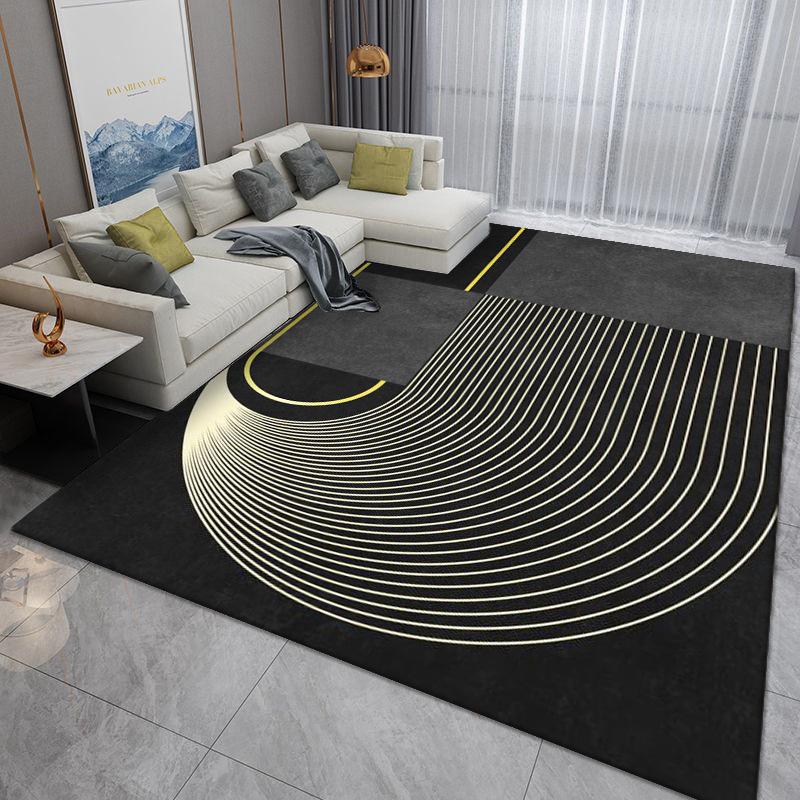 Nordic Light Luxury Living Room Carpet - Washable, Full Paving, Bedroom/Beside Floor Mat