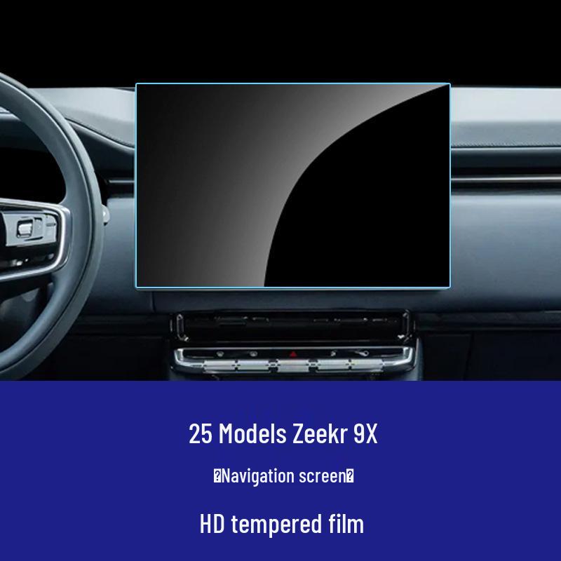 Zeekr 9X Screen Protector: Compatible with 25 Models - Central Control Navigation Tempered Film for Car Interior