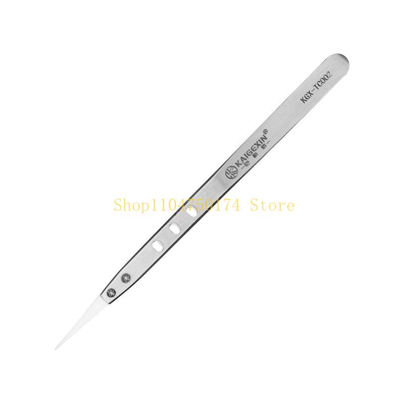 Ceramic Tweezer High Temperature Resistant Anti-Magnetic Point Ceramic Tweezer for Laboratory Work, top sale