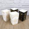 6pcs Eid Mubarak Paper Popcorn Box Ramadan Candy Cookie Snack Box 2025 Islamic Muslim Party Home Decor Supplies Eid Al-Fitr Gift
