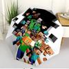 Minecraft Print Automatic Open Close Umbrella, Portable Foldable Umbrella, for Outdoor Commute Camping Trip, Ideal Birthday Gift