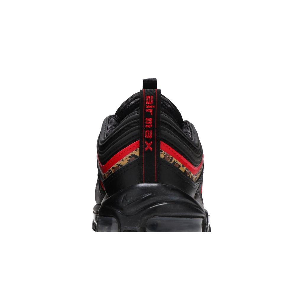 Nike Womens Air Max 97 'Leopard Pack' (women's Sizes) Black / University Red-Print Running Shoes BV6113 001