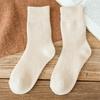 Terry Plus Velvet Women's Thick Mid-Calf Towel Socks - Warm Autumn/Winter Knee-Highs for Teens