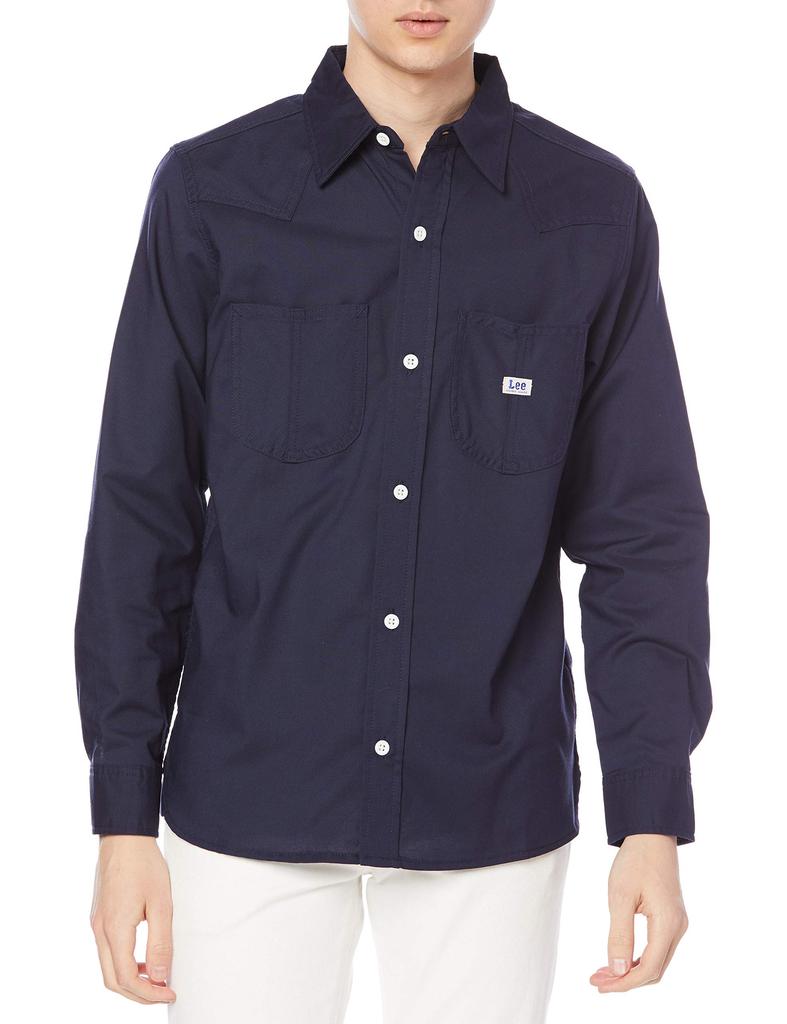 Lee Shirt LCS49001 Medium Button-Down Navy,