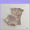 Baby Boys Girls Summer Cotton Short Pants Outfit With Rolled Hem For Toddler Kids
