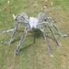 Realistic Large Hairy Scary Spider with Glowing Red Eyes Plush Scary Spider Halloween Realistic Hairy Spider for Halloween Party