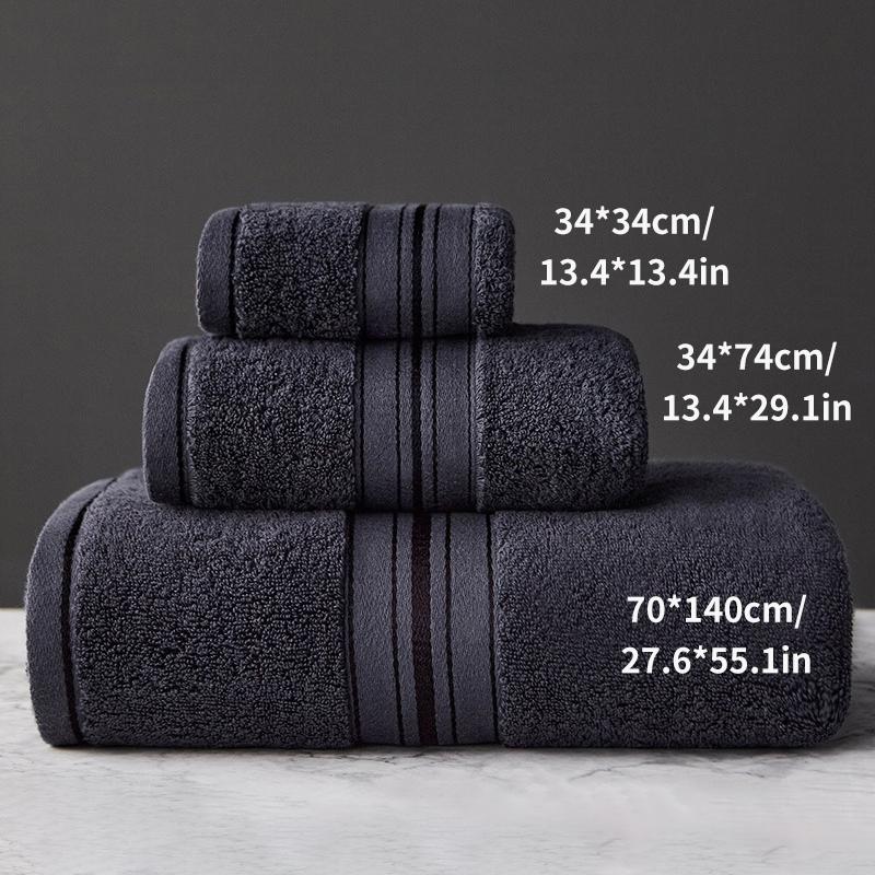 New Thickened Egyptian Cotton Towels Solid Color BathroomTowel Soft Superabsorbent Comfortable Adult Bath Towel