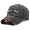 Unisex M Buchstabenstickerei Waschen Baseballkappen Frühling Herbst Outdoor Sonnenschutzmütze Verstellbar Lässig Trucker-Kappen
