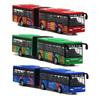 1/64 Diecast Alloy Bus Pull-back Car Kids Toy Inertia Vehicle Model Mini Car Double Section Bus Education Toy for Children Gifts