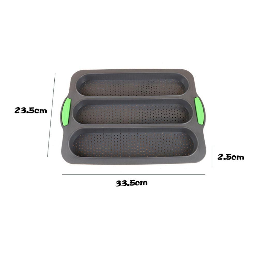DIY Long Stick Bread Baking Tray 3/8 Grids Bread Pastry Mold Baking Tool Toast Cake Tray  Muffins