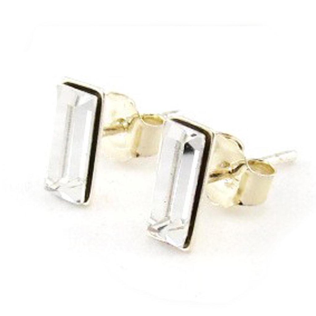 Les Trésors De Lily [F3932] - White Silver Rectangle Brilliant