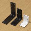 2PCS Furniture Corner Connector Set Metal Trapeziform Cabinet Angle Bracket Sturdy Triangle Corner Brace Universal Support